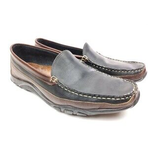 Allen Edmonds Boulder Men’s Loafer Shoes Size 11.5 D Two Tone Brown Black
